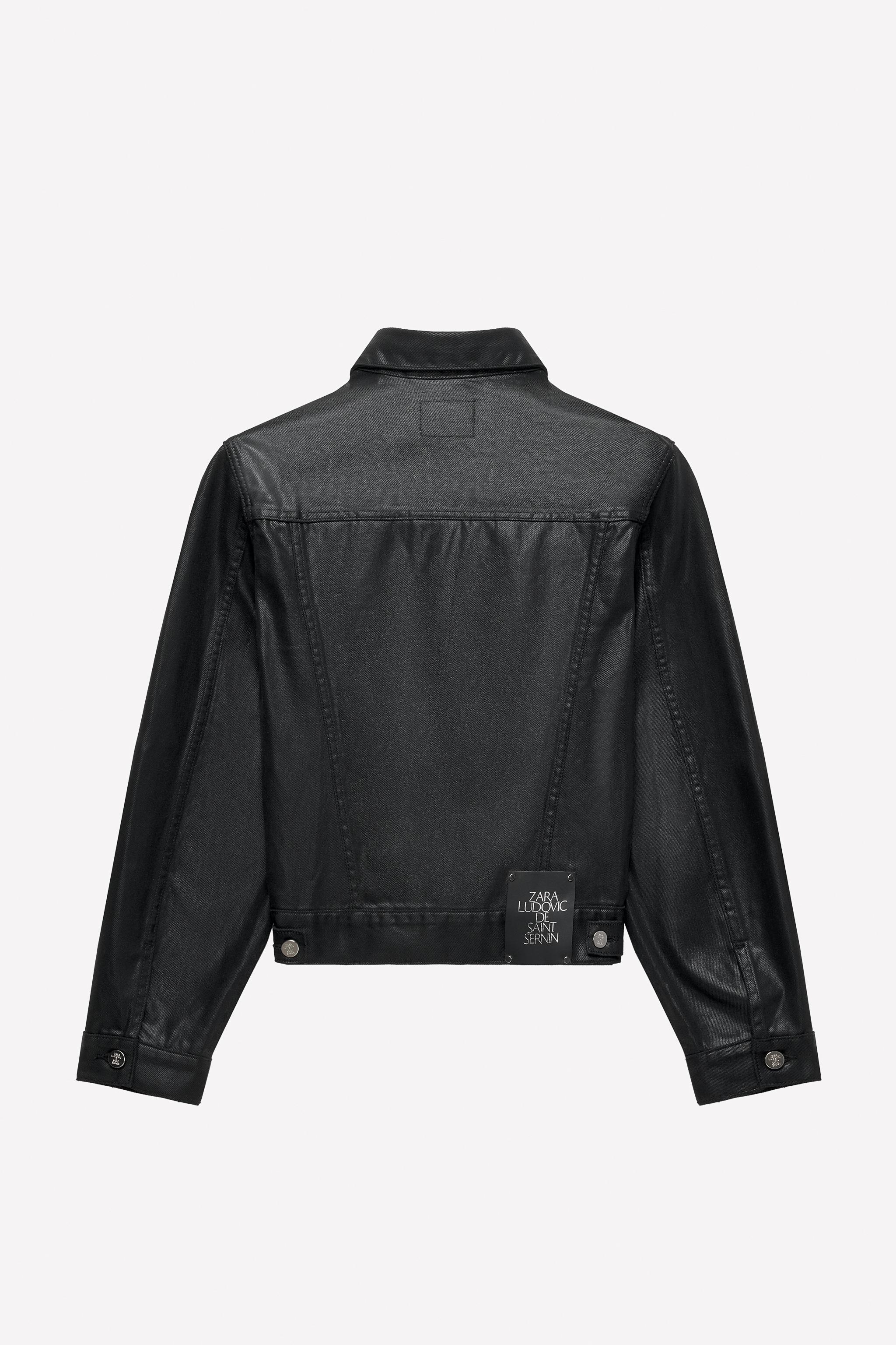LUDOVIC DE SAINT SERNIN x ZARA WAXED DENIM JACKET